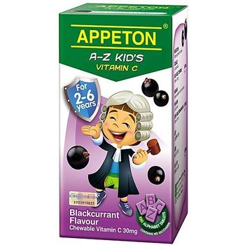 Appeton A To Z Vitamin C Blackcurrant Tablets 100 Tablets