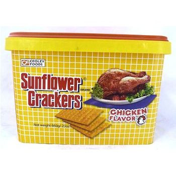 Croley Foods Sunflower Crackers Chicken Flavor Tub 650g