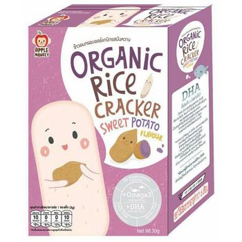 Apple Monkey Organic Rice Cracker Sweet Potato 30g