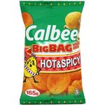 Calbee Big Bag Hot And Spicy Potato Chips 165g