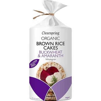 Clearspring Organic Brown Rice Cakes Buckwheat And Amaranth 120g