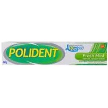 Polident Denture Adhesive Cream Fresh Mint 60g