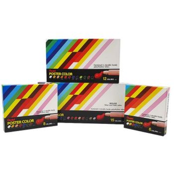 Pentel Poster Color 6 / 8 / 12 / 15 Colours