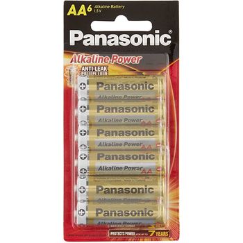 Panasonic Alkaline Power AA Battery LR6RTB6B