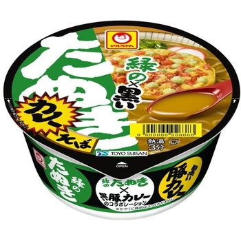 Toyo Suisan Maru Chan Midori X Kuro Tanuki Tempura Curry Soba 94g