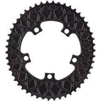 absoluteBLACK Chainring Oval 110/5BCD 2x 50T Black