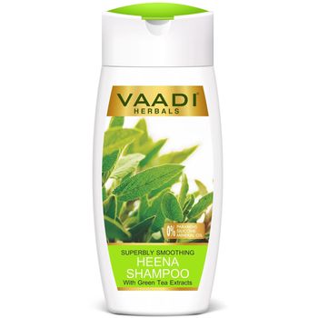 Vaadi Herbals Superbly Smoothing Heena Shampoo With Green Tea Extracts 110ml