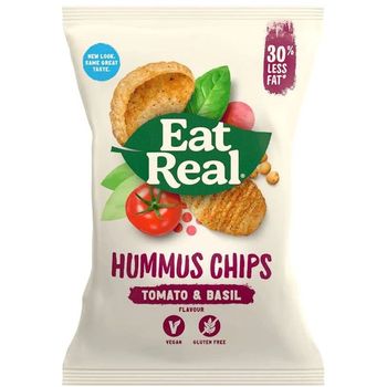Eat Real Hummus Chips Tomato And Basil Flavour 45g