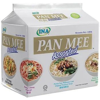 INA Pan Mee Assorted Noodles Pan Mee Mixed Malaysian Soup Noodles 5x85g