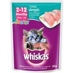 Whiskas Pouch Junior Kitten Wet Food From Real Fish Tuna Flavor 85g