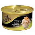 Sheba Cat Canned Food Succulent Chicken Breast With Salmon 85g