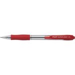 Pilot Writing Ballpoint Pen Pilot Super Grip Retractable Tip 0.7mm Fine Red