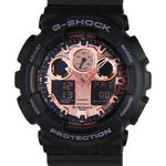 Casio G-shock Black And Rose Gold Analog Digital Watch