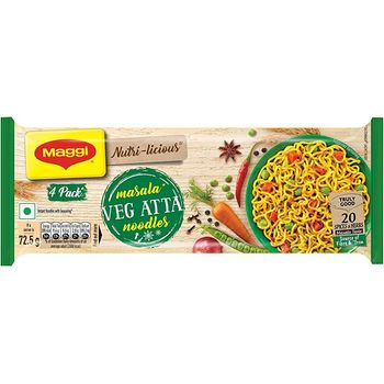 Maggi Indian Masala Nutrilicious Atta Noodles 75g 3 Pack