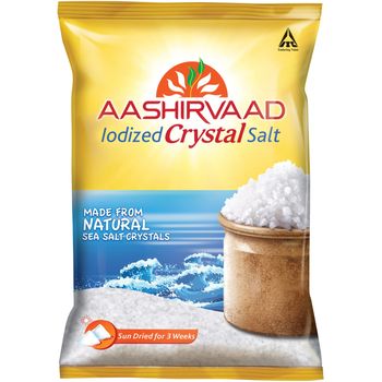 Aashirvaad Iodized Crystal Salt 1kg