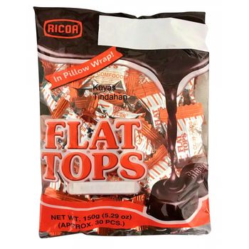 Ricoa Flat Tops Milk Chocolate 150g