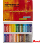 Pentel Oil Pastel Large Sticks GHT-36 Colours Set