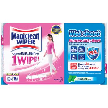 Magiclean Wiper Wet Sheet Fresh Mint