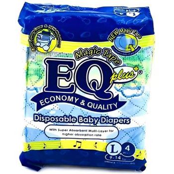 EQ Plus Diaper Mini Pack Large 4pcs