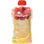 Happy Baby Organic Clearly Crafted Organic Baby Food Stage 2 Bananas Raspberries And Oats 4 Ounce