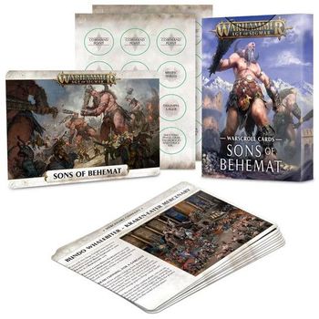 Games Workshop Age of Sigmar Warscroll Cards: Sons of Behemat