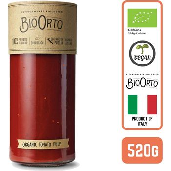 BioOrto Organic Tomato Pulp with Lycopene 520g