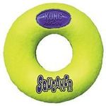 Kong Airdog Squeaker Donut Squeaky Bounce And Fetch Toy Tennis Ball Material For Medium Dogs