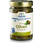 Mani Organic Greek Herb Green Olives 205g