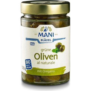 Mani Organic Greek Herb Green Olives 205g