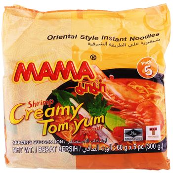 Mama Oriental Style Instant Noodles Shrimp Tom Yum Creamy 5 x 70g