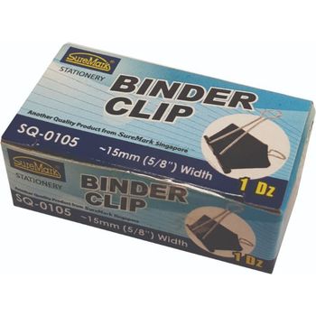 Suremark Binder Clip 15mm 12'S SQ-0105