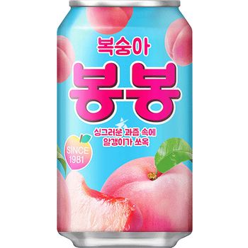 Haitai Bon Bon Peach Juice Drink With Sac 340ml