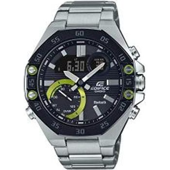 Casio Edifice Ecb-10db-1adf Analog Quartz Silver Stainless Steel Men Watch