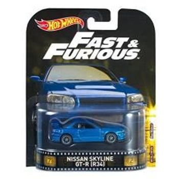 Mattel Hot Wheels Nissan Brian's Skyline GT-R R34 2007 Paul Walker Fast & Furious 7