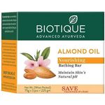 Biotique Almond Oil Nourishing Bathing Bar 3pcs 75g