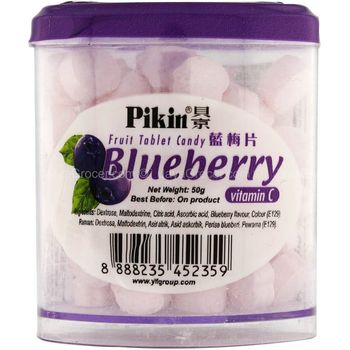 Pikin Blueberry Fruit Tablet Candy 50g
