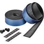 Ciclovation Advanced Bar Tape With Leather Touch Shining Metallic Blue