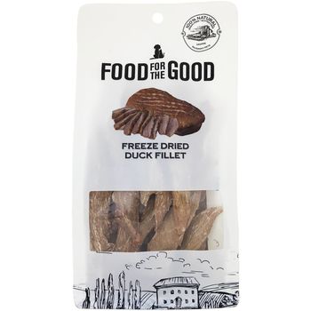 Food for the Good Freeze Dried Duck Fillet Cat & Dog Treats 100g