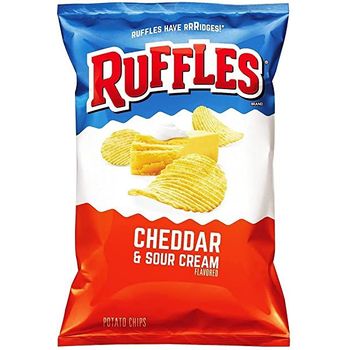 Ruffles Cheddar And Sour Cream Potato Chips 184.2g