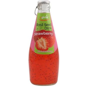 Uglobe Basil Seed Drink Strawberry 300g