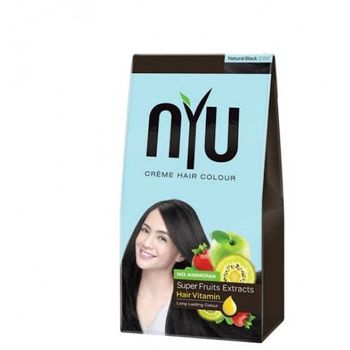 Nyu Creme Hair Colour Natural Black 2.00 30g