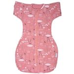 Autumnz Convertible Swaddle Pouch Safe & Snug for Baby Berry Rouge Size M