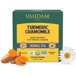 Vahdam Organic Turmeric Chamomile Tea Bags Calming Tea 30g