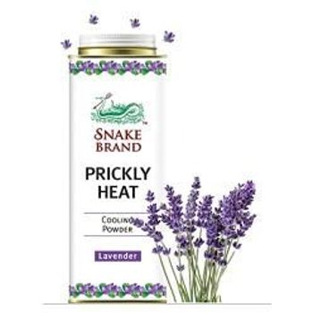 Snake Brand Prickly Heat Cooling Powder Lavender For Heat Rash 300g