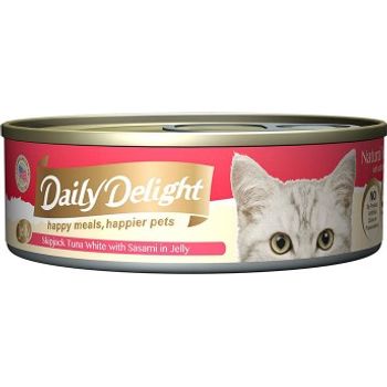 Daily Delight Jelly Skipjack Tuna with Sasami Can Cat Food 80g x 48