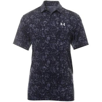 Under Armour Playoff 3.0 Printed Golf Polo Midnight Navy / Halo Grey