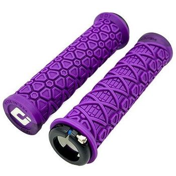 ODI Vanquish V2.1 Lock-On Grips Purple/Metal Purple