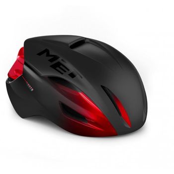 MET Manta MIPS Helmet Black Red Metallic Large