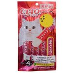 Ciao Cat Jelly Stick Lick Treats Inaba Feline Lickable Vit E Snack Flavour 15gx4