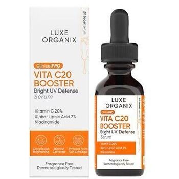 Luxe Organix VITA C20 Booster Bright UV Defense Serum 30ml